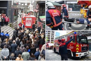 Belediye Binasında Yangın ve Deprem Tatbikatı